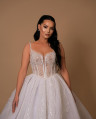 Majestic Sparkle Bridal Gown with Dazzling Stones